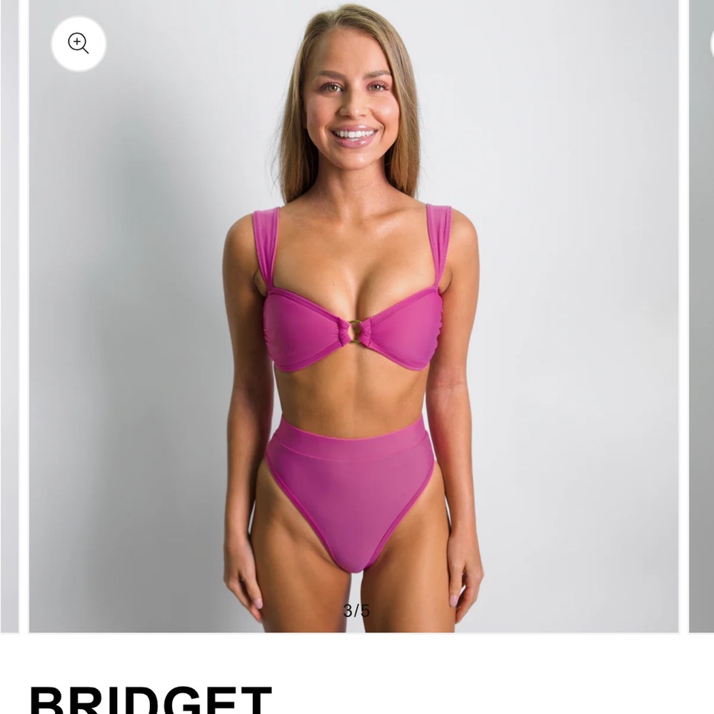 Bridget High-Waist Bikini Set - Magenta